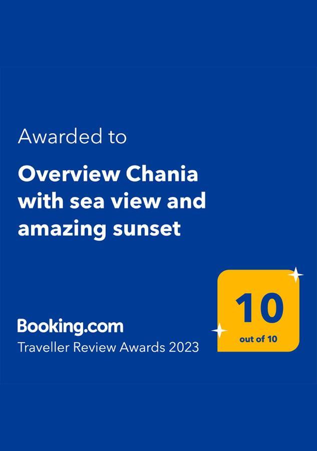 Overview Chania With Sea View And Amazing Sunset Eksteriør bilde